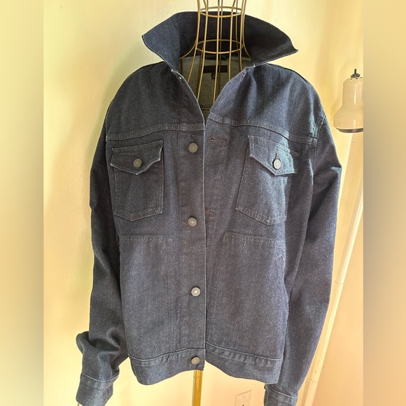 UNIQLO Dark Denim Jacket, EUC - Picture 2 of 4
